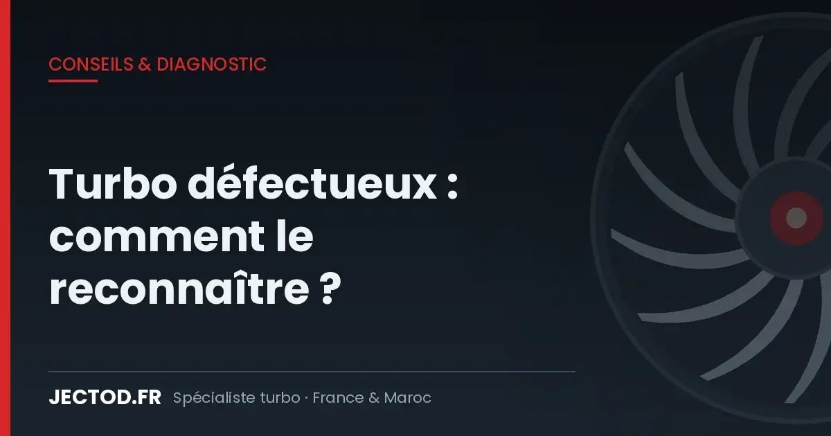 Turbo défectueux : comment le reconnaître ? Les 8 symptômes d&rsquo;un turbo HS