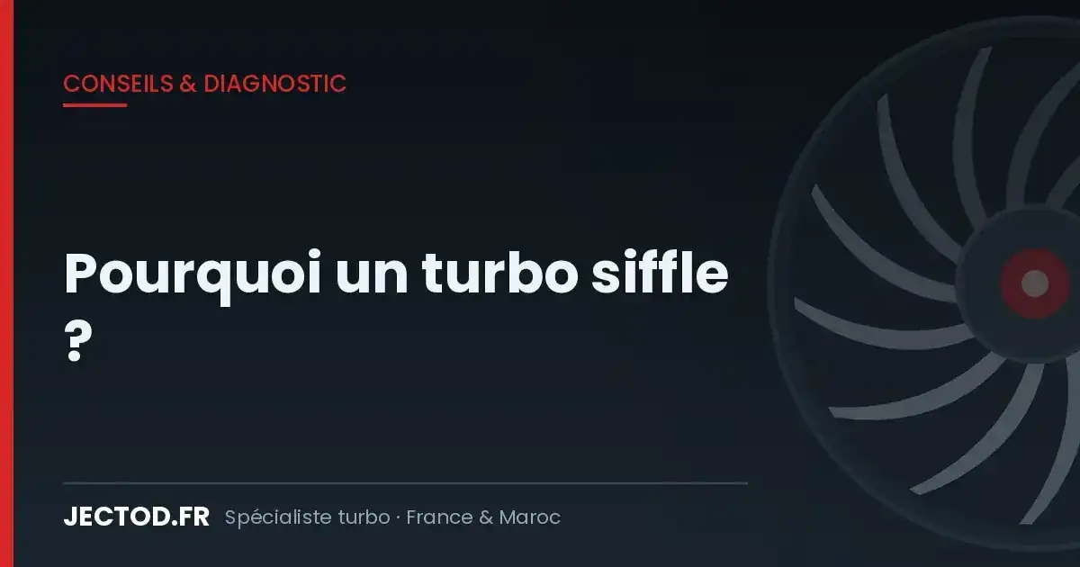 Pourquoi un turbo siffle ? Causes du sifflement et solutions